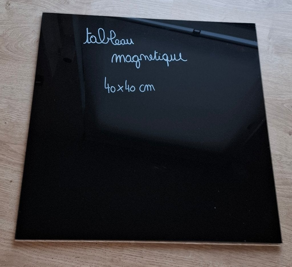 glazen magneetbord, Huis en Inrichting, Woonaccessoires | Memoborden, Ophalen, Zo goed als nieuw, Magneetbord