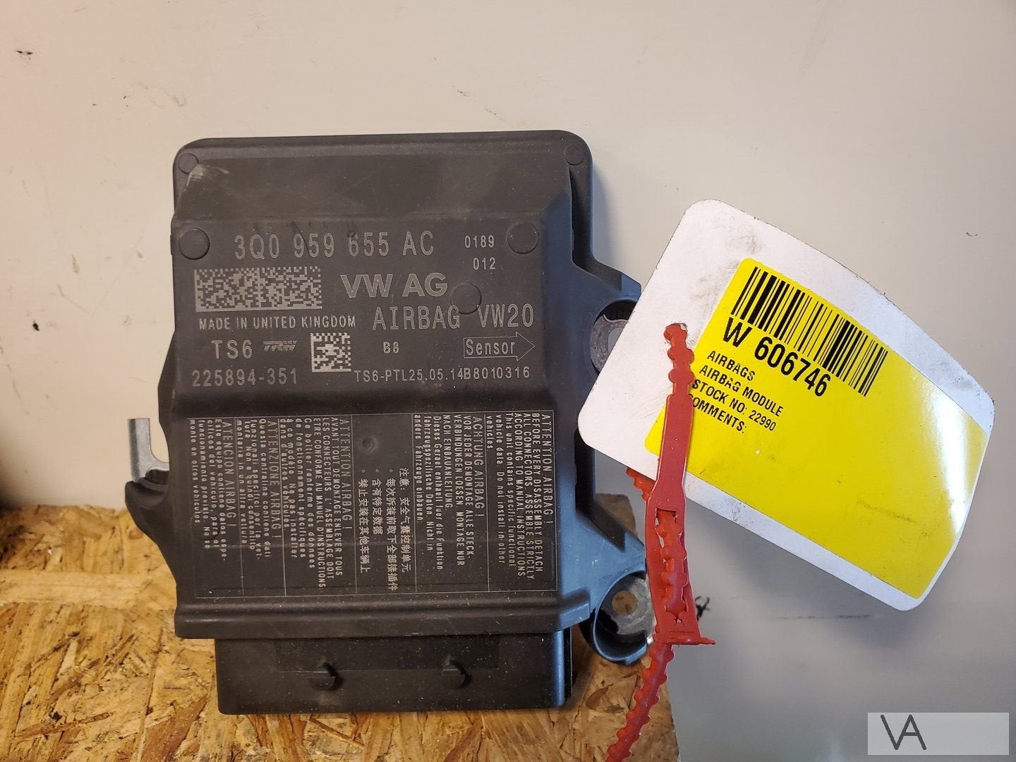 Seat Leon 5f / Skoda Octavia 5e airbag module 3q0959855ac, Gebruikt, -, -, Ophalen of Verzenden