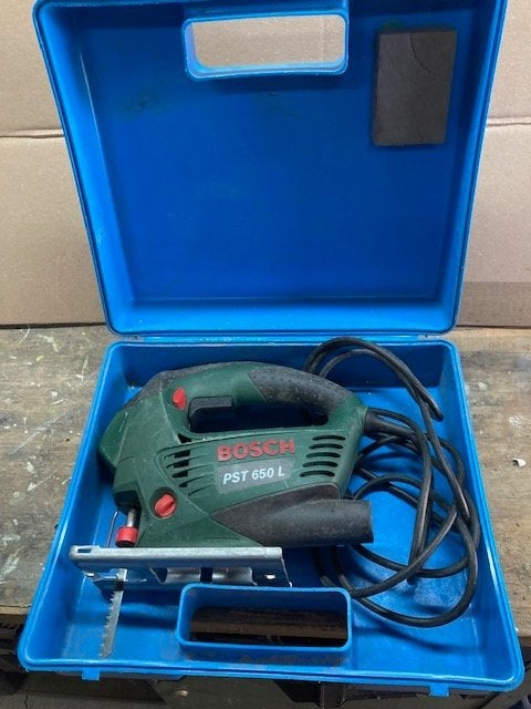 decoupeerzaag Bosch PST 650 L, Gebruikt, Decoupeerzaag, Ophalen of Verzenden, Bosch groen