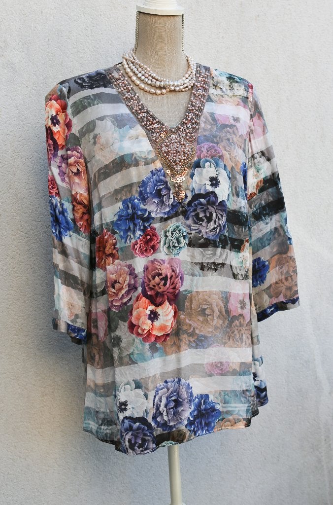 Prachtige Madeleine T44 blouse - nieuw, Meerkleurig, Maat 42/44 (L), Nieuw, Ophalen of Verzenden