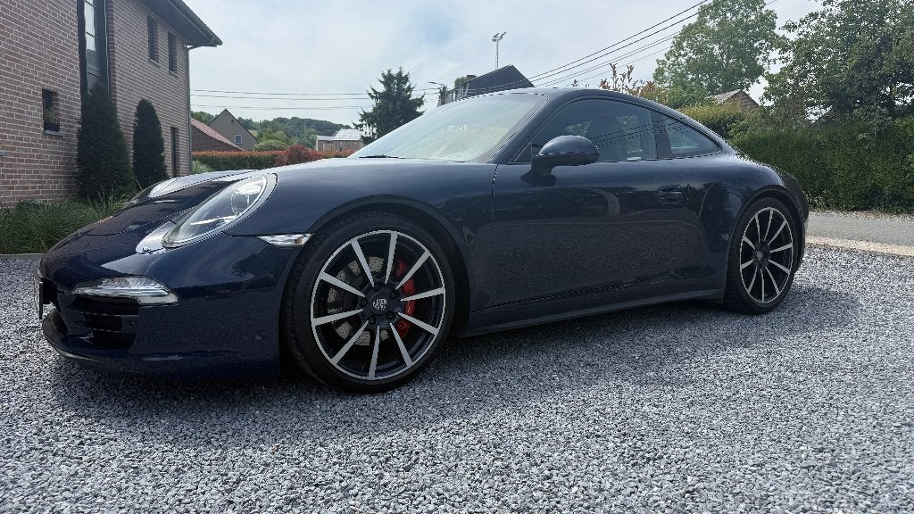Porsche 991 4S, Auto's, Porsche, Automaat, 4 zetels, Blauw, Lederen bekleding