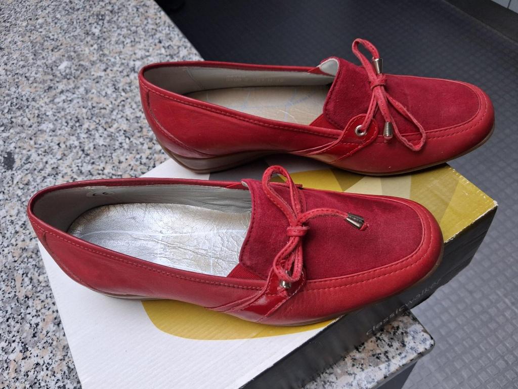 Classicwalker - rode lederen moccassin - maat 39 - nieuw, ANDERE, Verzenden, Instappers, Nieuw