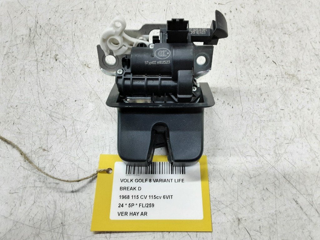 SERRURE COFFRE Golf VIII Variant (GC5) (2GA827505A), Volkswagen, Volkswagen AG, Haillon arrière, Utilisé