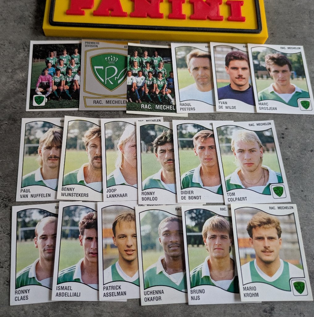 PANINI FOOTBALL 90 RAC.MECHELEN 18 STICKERS 1990 voetbal, Verzenden, Nieuw