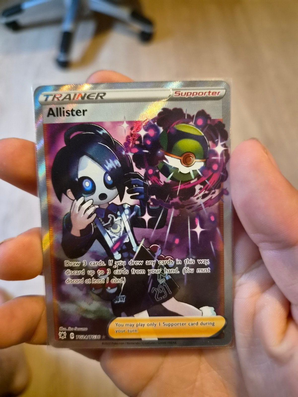 pokemon kaart plus pakje-Allister Trainer card, Enlèvement, Neuf, Cartes en vrac, Foil