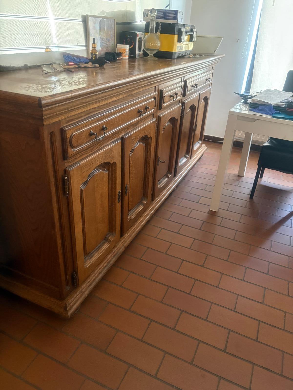 Mooi & Ruim Klassiek Eiken Dressoir / Kast (Massief hout), Huis en Inrichting, Ophalen, Zo goed als nieuw, Eikenhout, Klassiek