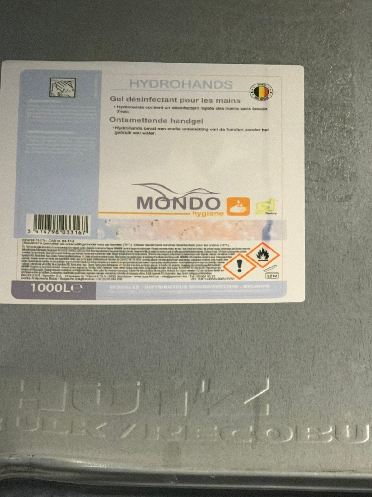 1.250 Litres de Gel Hydroalcoolique, Articles professionnels, Stock & Retail | Stocks, Enlèvement