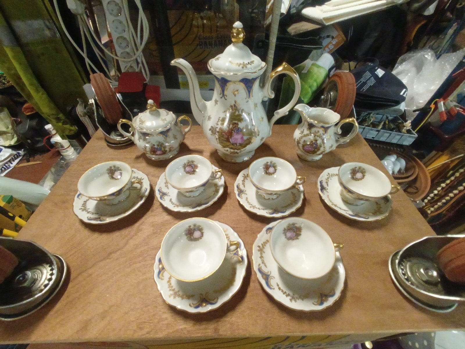 koffie sevies in porselein, Antiek en Kunst, Ophalen