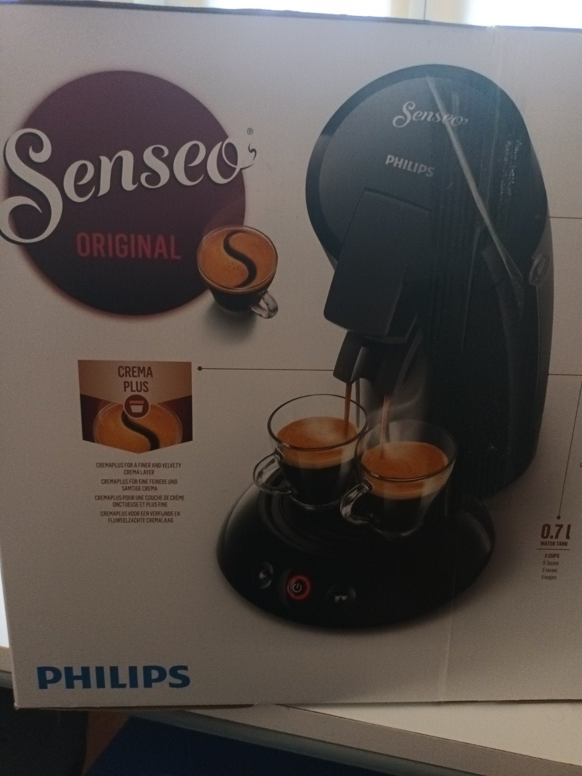 refurbished Senseo Original. nog in originele verpakking., Ophalen of Verzenden, 2 tot 4 kopjes, Koffiepads en cups, Afneembaar waterreservoir
