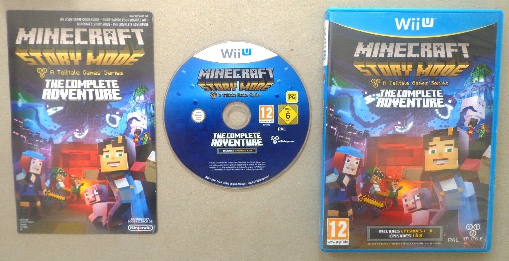 Minecraft Story Mode the Complete Adventure voor de Wii-U, Games en Spelcomputers, Ophalen of Verzenden, Zo goed als nieuw