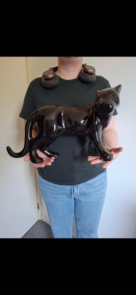 Grote panter keramiek. Eye-catching piece, Ophalen of Verzenden