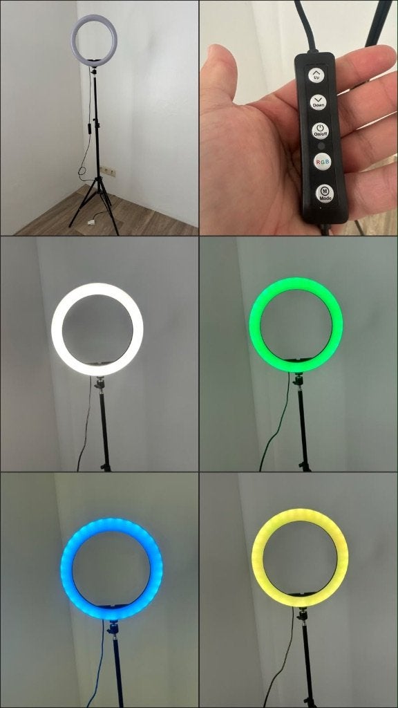 Led ringlight met statief foto video, Ophalen, Gebruikt
