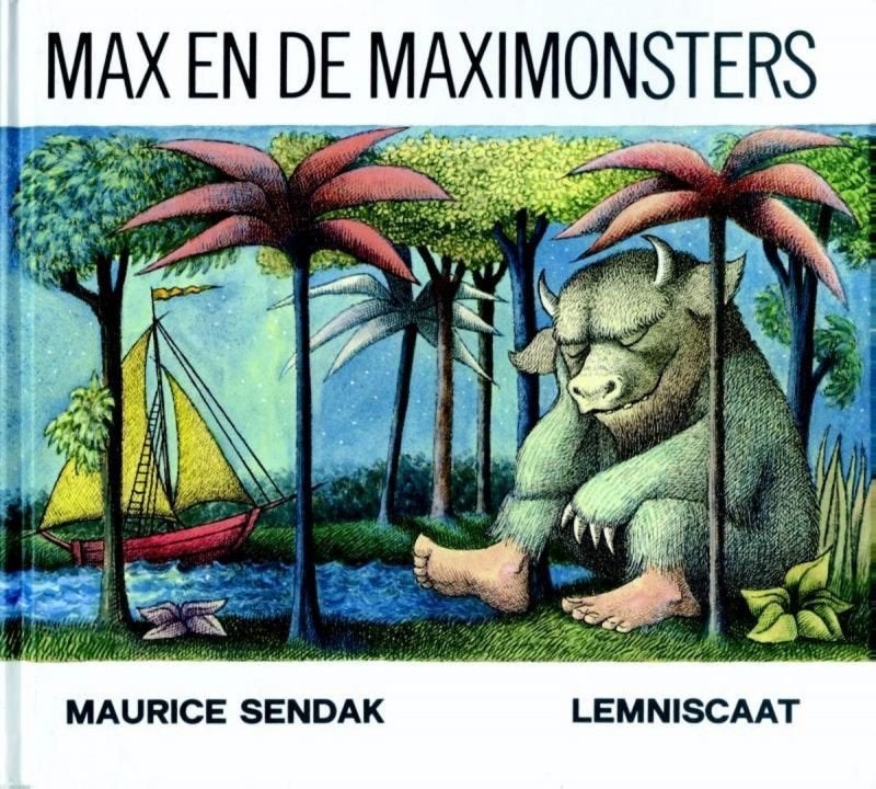 boek: Max en de Maximonsters/Maurice Sendak, Livres, Enlèvement ou Envoi, Comme neuf, Fiction général, Livre de lecture