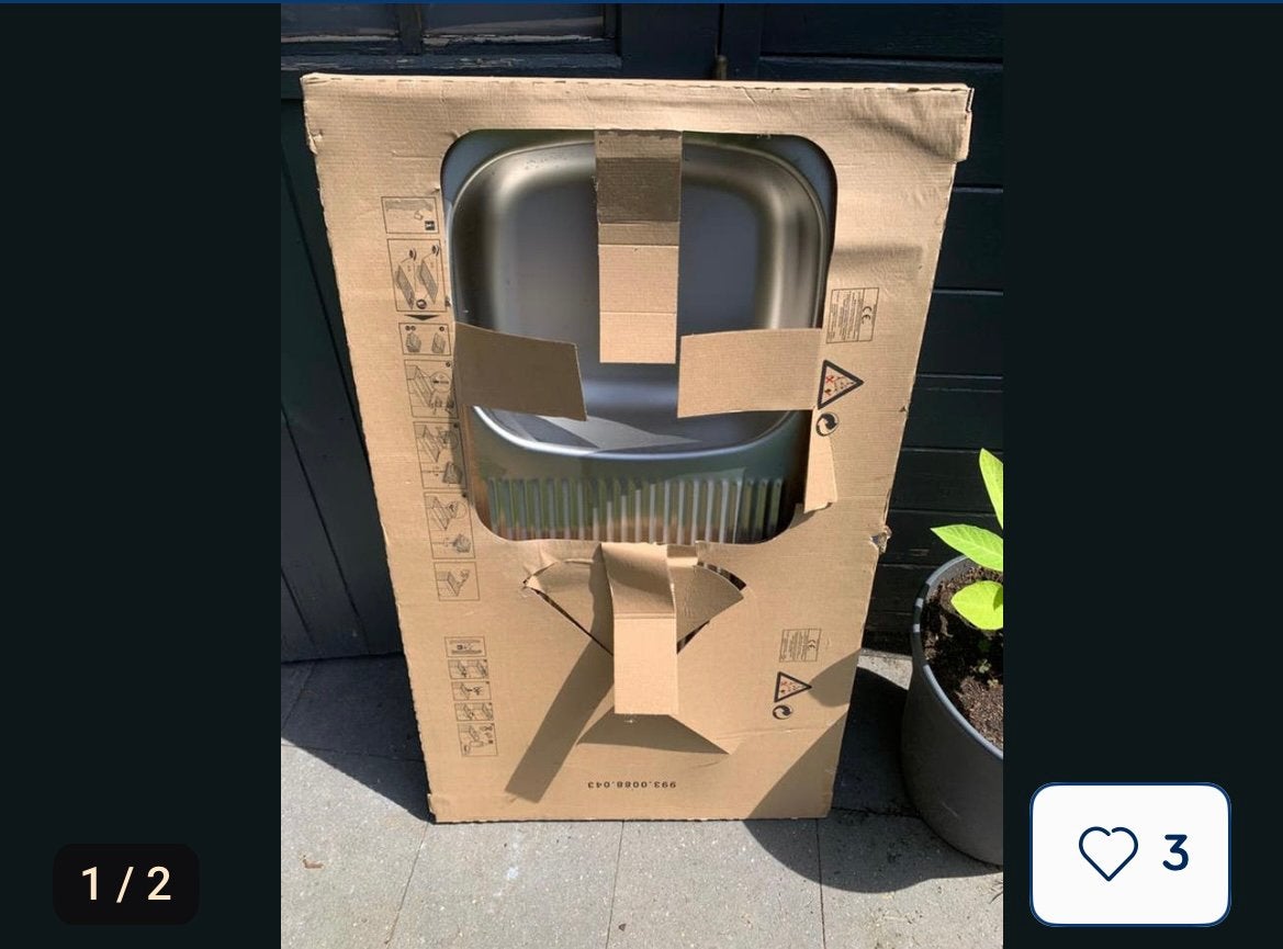 Nieuwe gootsteen voor keuken, Ophalen, Zo goed als nieuw