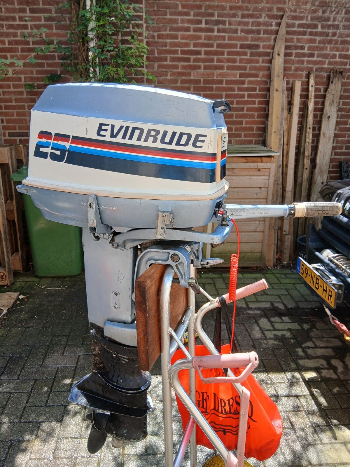 Evinrude 25pk 2takt langstaart, Watersport en Boten, Bootonderdelen, Gebruikt, Motor en Techniek, Zeilboot of Motorboot, Ophalen