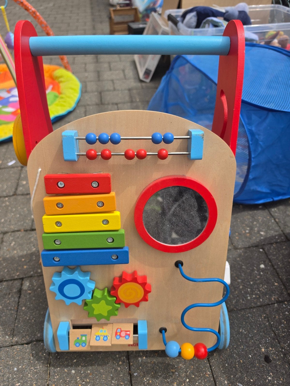 Loopkarretje, Ophalen