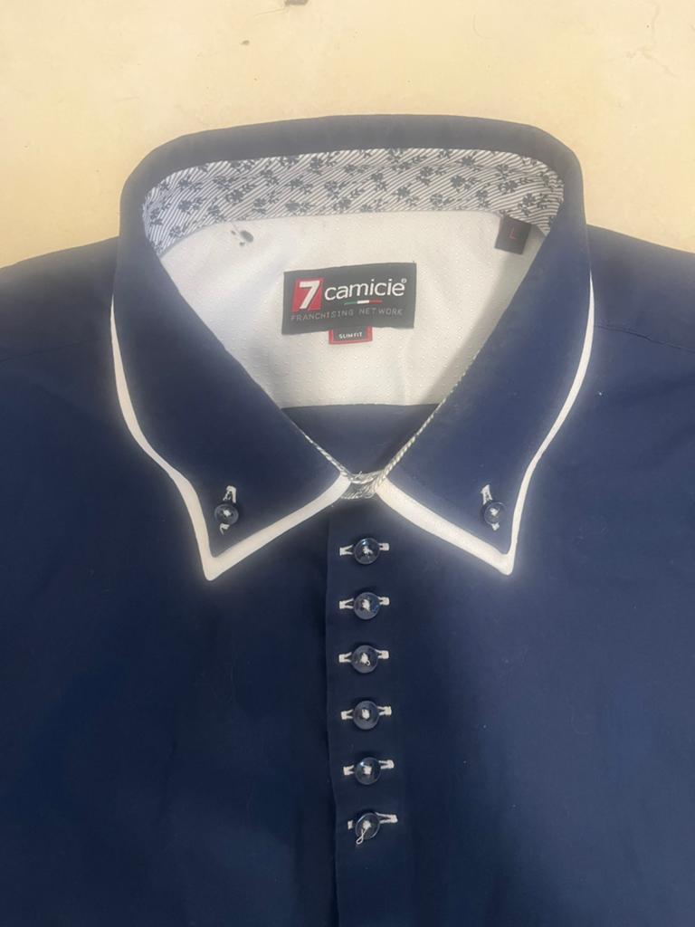 7camicie-large, Ophalen, Zo goed als nieuw, Blauw