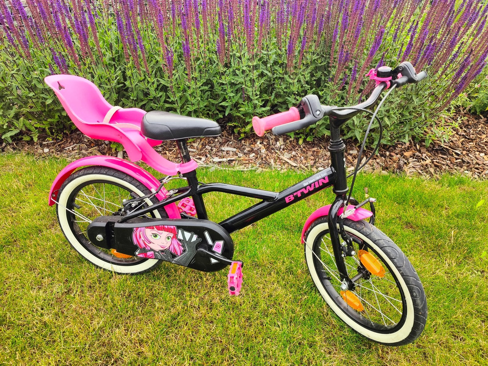 B'Twin 16 inch kinderfiets model 500 Spy Hero Girl, Fietsen en Brommers, Ophalen, Zo goed als nieuw