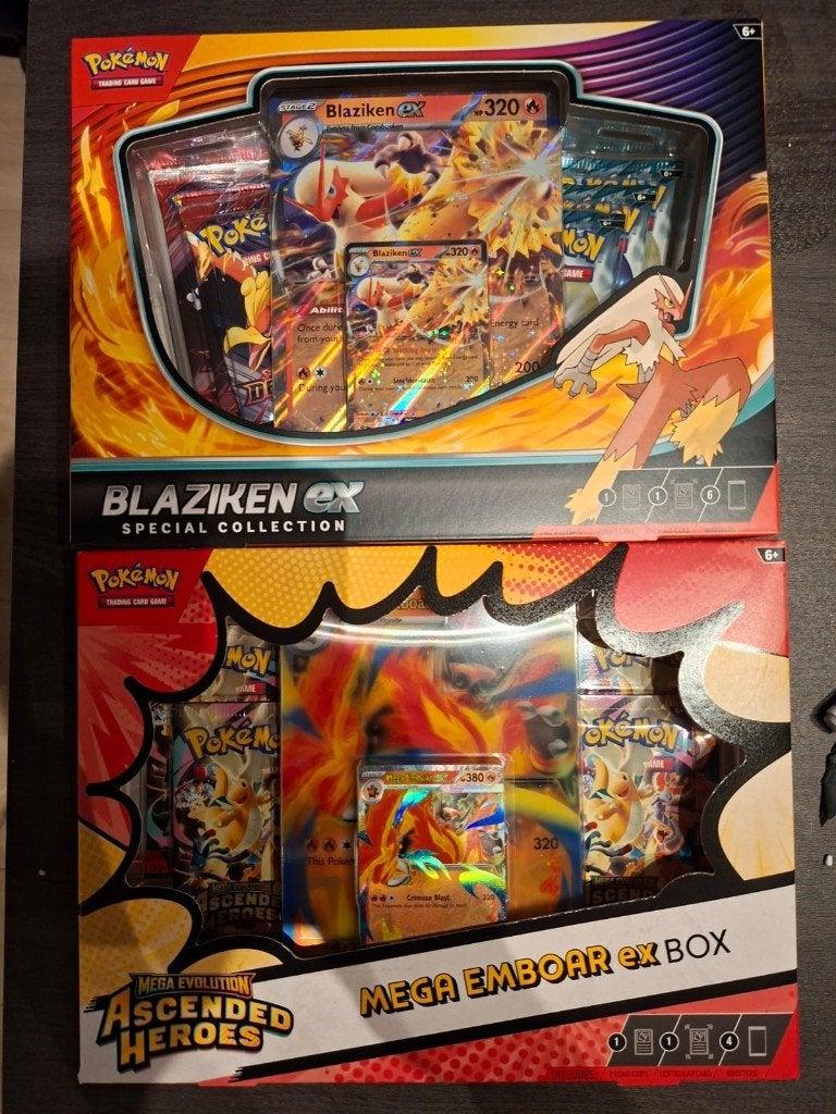 Ascended heroes Emboar + blaziken special collection box, Ophalen of Verzenden, Nieuw, Boosterbox