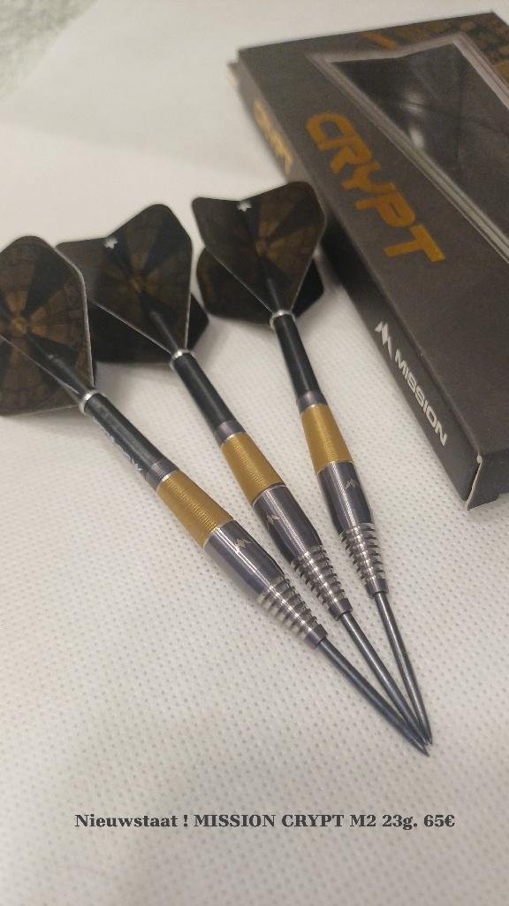 Darts Mission Crypt M2 , 23 gram, Sport en Fitness, Darts, Ophalen of Verzenden, Nieuw, Pijlen