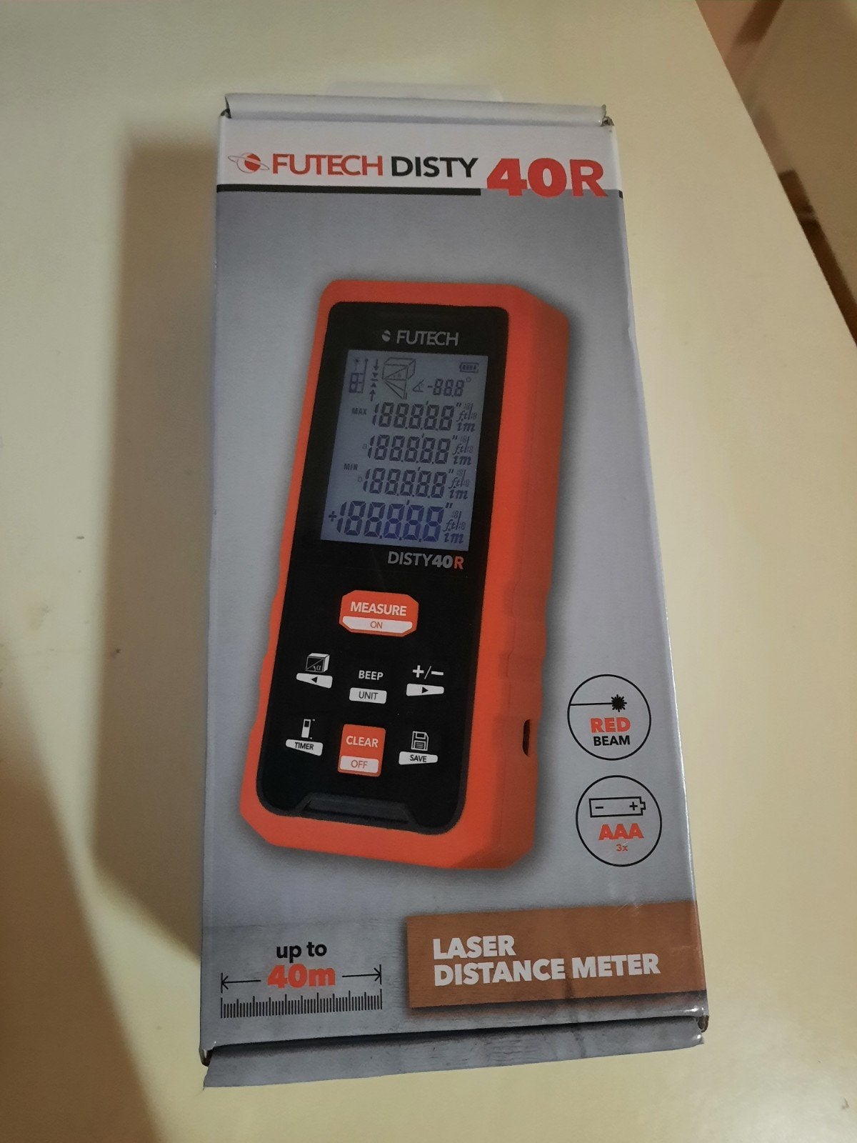 Futech Disty 40R Laser Meter Nieuw, Bricolage & Construction, Enlèvement ou Envoi, Neuf, Distance