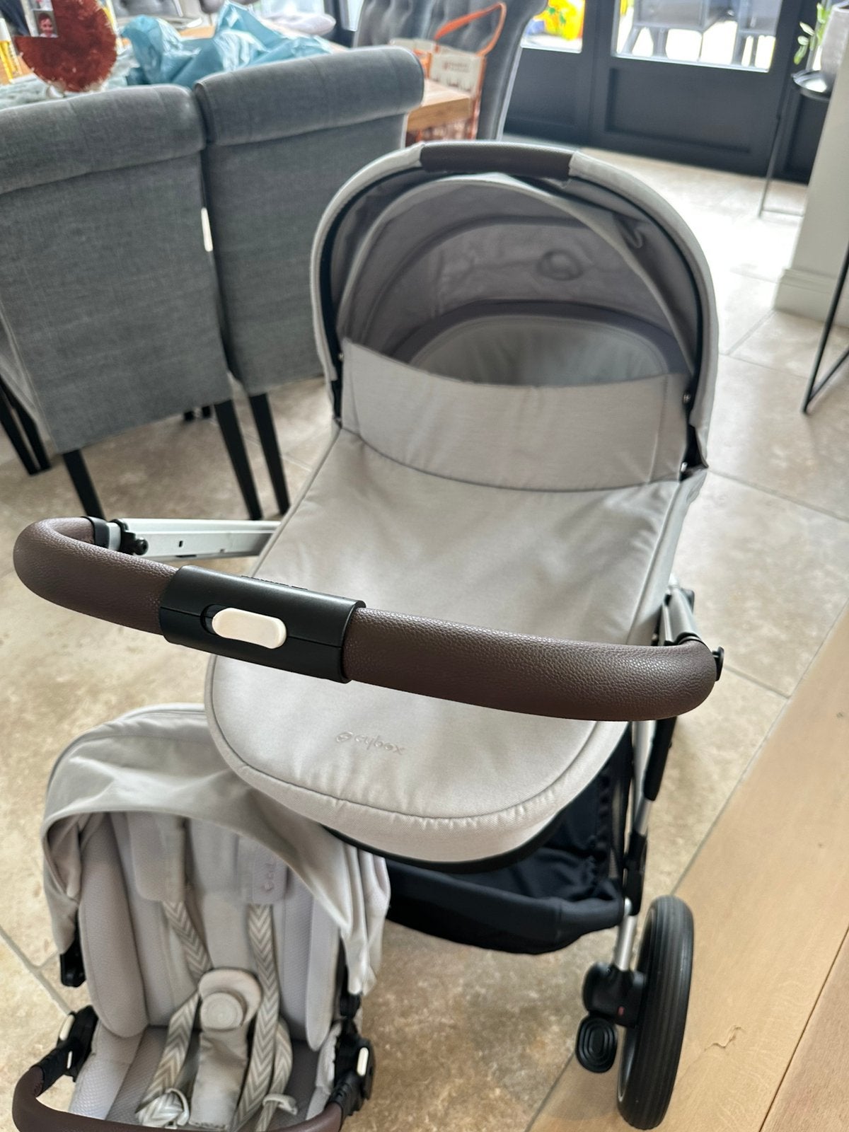 Cybex Gazelle S Duo kinderwagen, Kinderen en Baby's, Ophalen, Overige merken, Verstelbare rugleuning