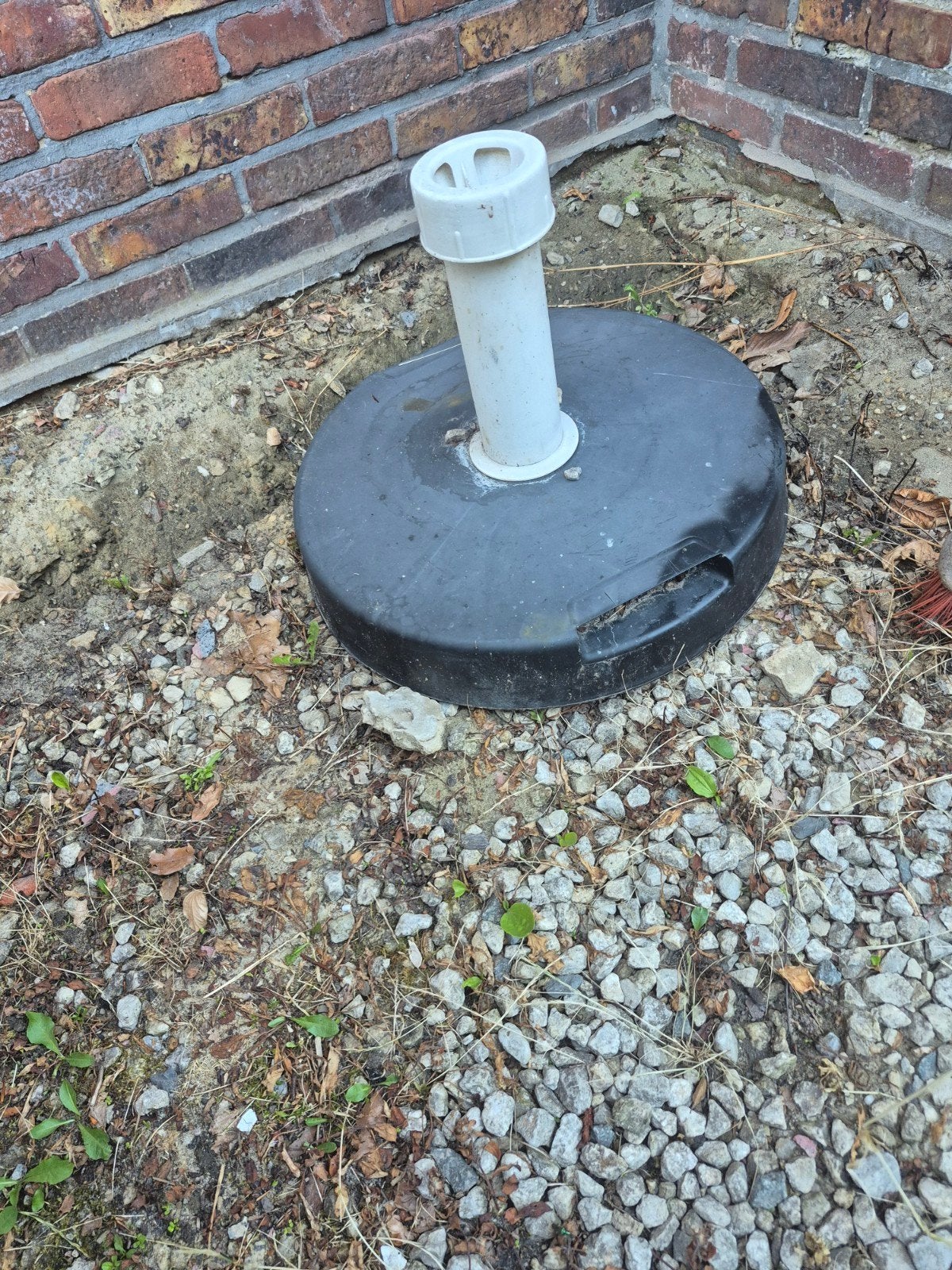 Parasolvoet, Tuin en Terras, Parasols, Ophalen, Gebruikt, Parasolvoet, Waterdicht
