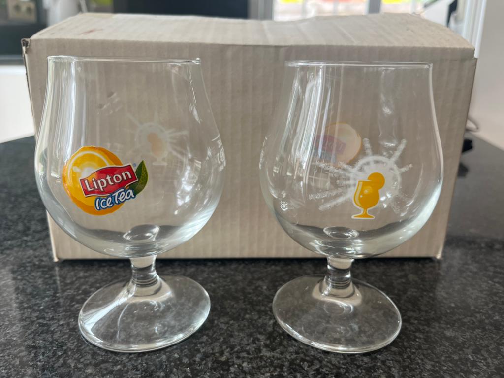 Nieuwe Ice tea glazen in de doos 6 stuks, Verzamelen, Ophalen, Zo goed als nieuw