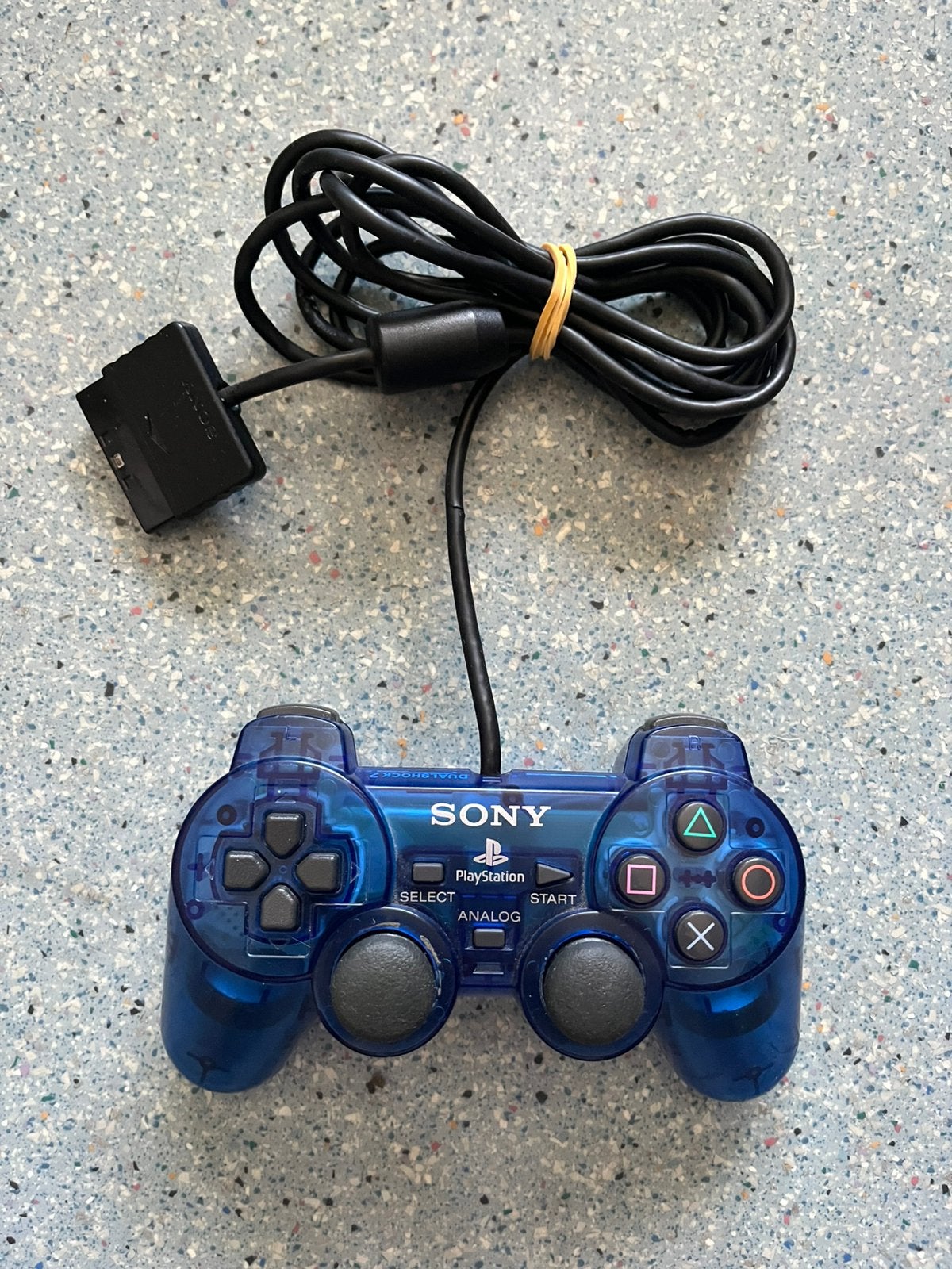 Manette PlayStation 2 Sony DualShock 2 transparente bleue, Games en Spelcomputers, Spelcomputers | Sony PlayStation 2, Ophalen of Verzenden