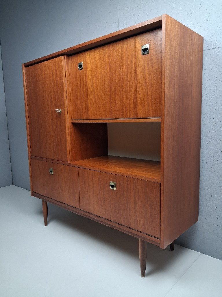 Vintage Highboard of Opbergkast, Jaren 60 - 70, Huis en Inrichting, Ophalen, Gebruikt, Vintage