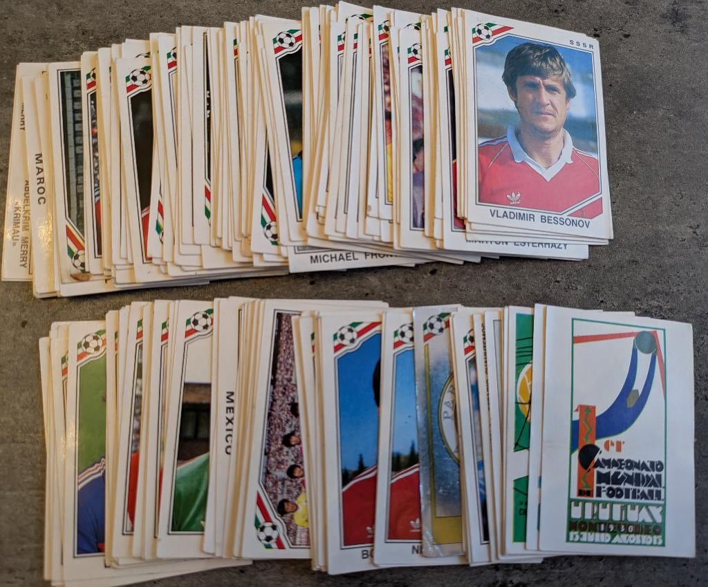 PANINI voetbal stickers WK 86 MEXICO 1986 world cup 202X, Ophalen of Verzenden, Zo goed als nieuw