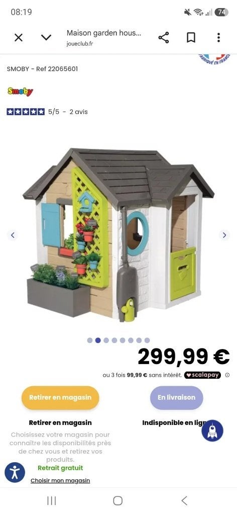 Maison SMOBY JARDINIÈRE, Enfants & Bébés, Enlèvement ou Envoi, Utilisé