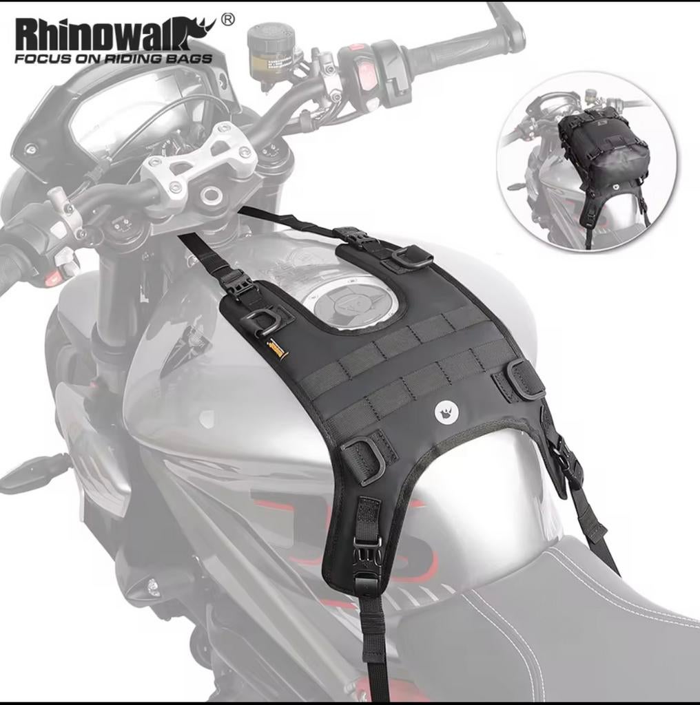 Rhinowalk tank harnas met molle systeem en 2 pouches, Motoren, Ophalen