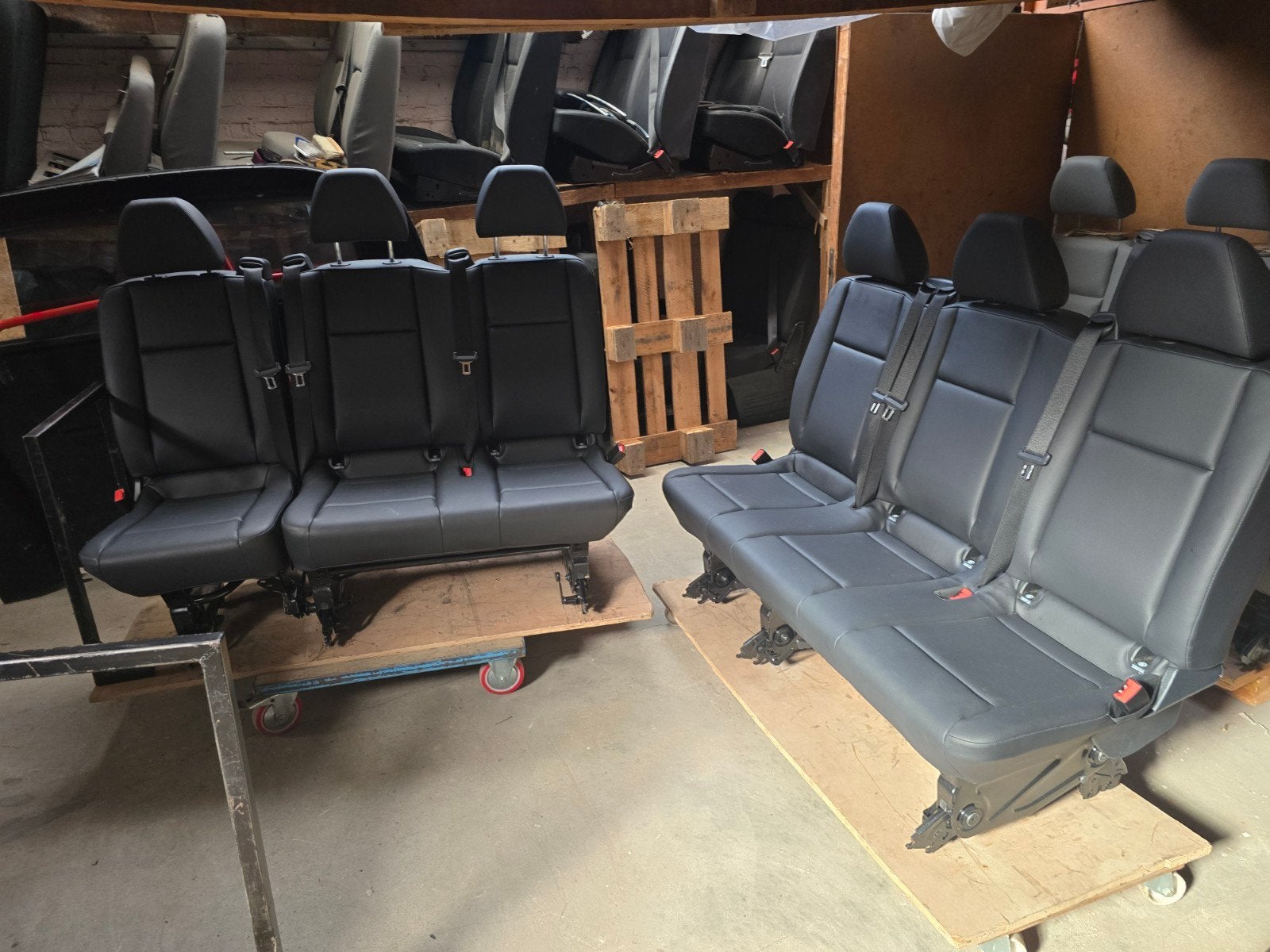 stoelen zwart leer nieuwe originele Mercedes Vito Taurus 447, Ophalen of Verzenden