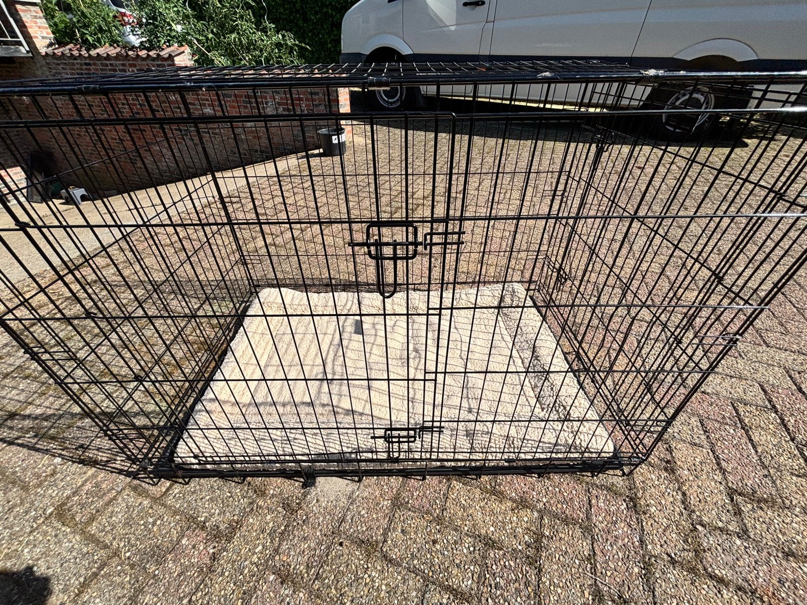 Xxl bench met kussen, Dieren en Toebehoren, Ophalen, Zo goed als nieuw