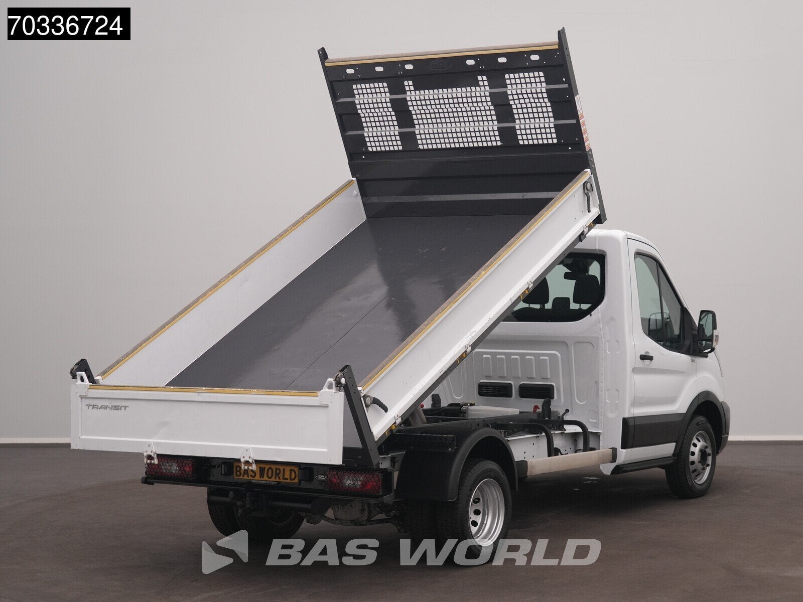 Ford Transit 165pk Kipper Dubbellucht 3,5t Trekhaak Airco Ca, Stof, 4 cilinders, Wit, Bedrijf