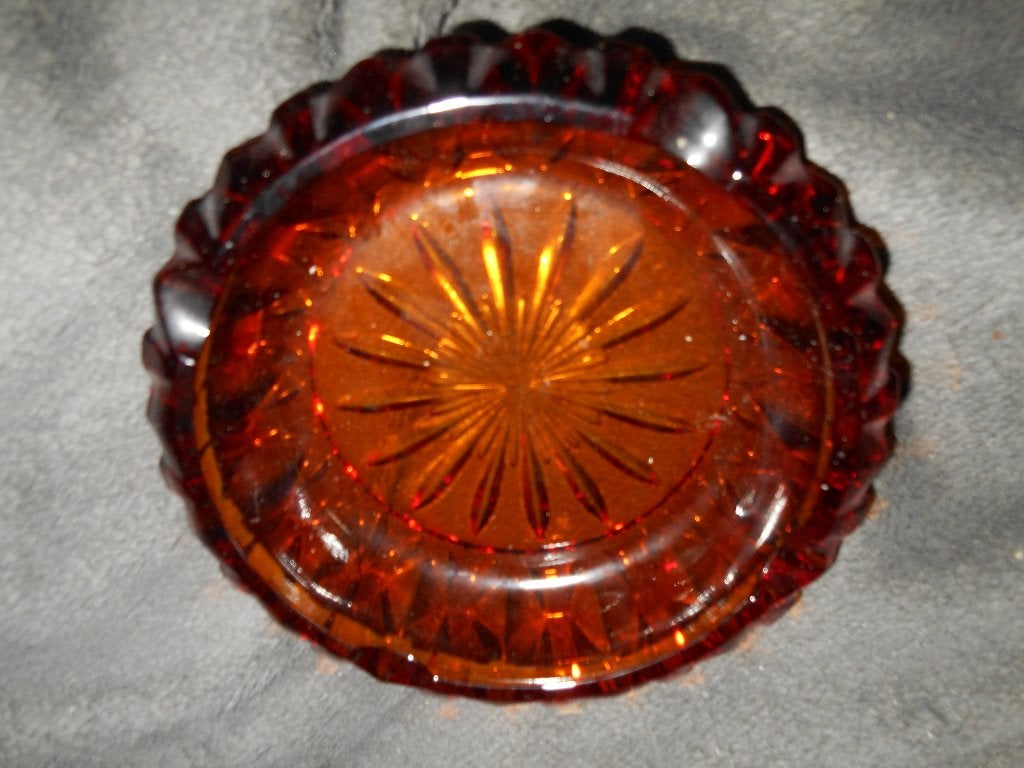 Cendrier en verre teinté +-15cm, Enlèvement ou Envoi
