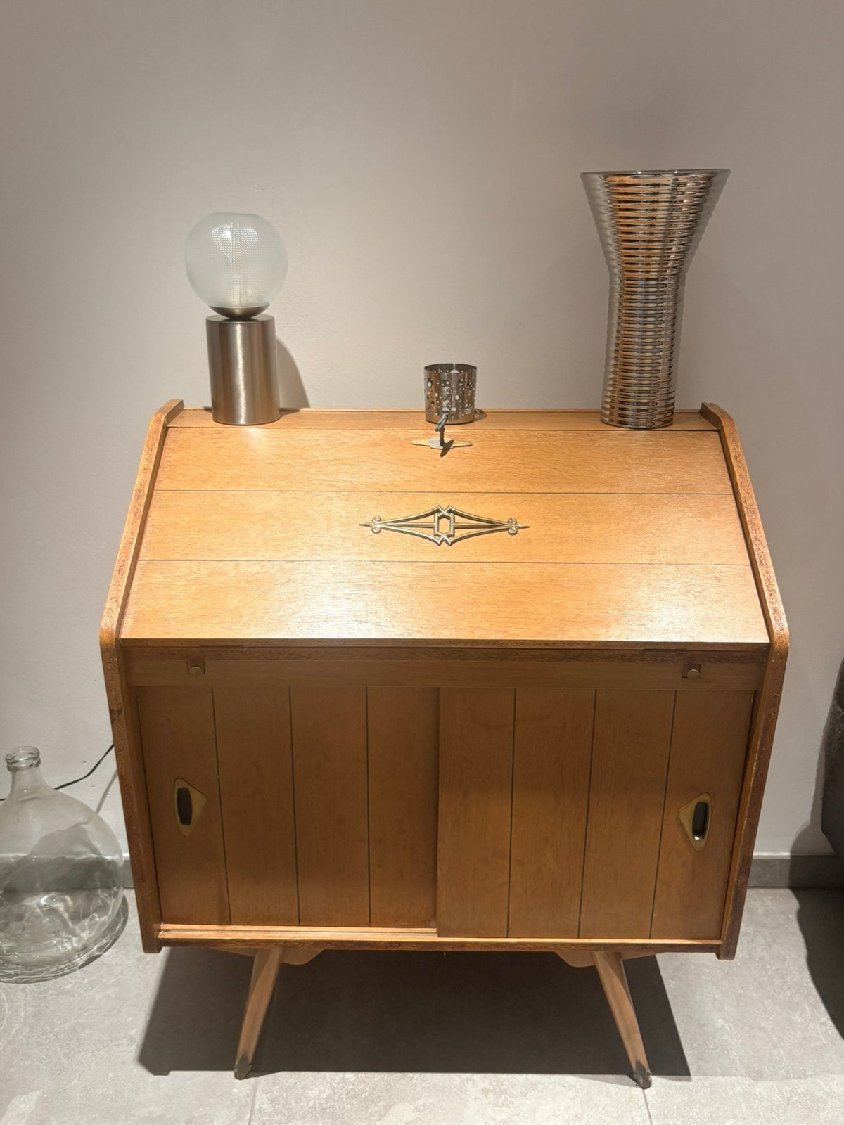 Secrétaire vintage retro ou scandinave, Maison & Meubles, Enlèvement, Comme neuf