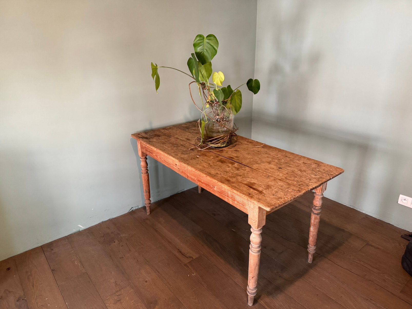 Prachtige antieke eettafel 150x68x75, Ophalen