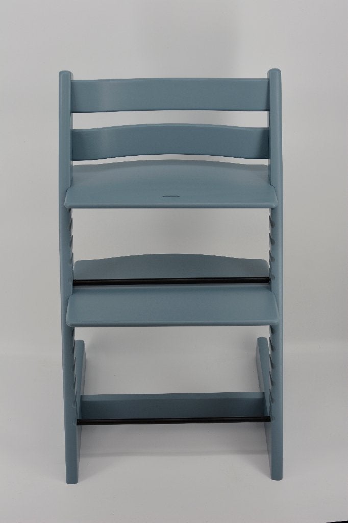 Stokke Trip Trap Denim Drift — chaise Trip Trap, Envoi, Utilisé, Chaise évolutive, Coulissant