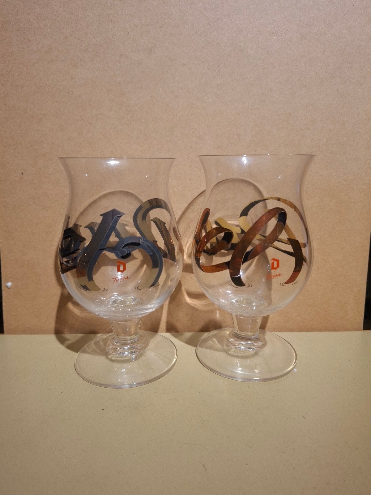 2 verres duvel de tyrsa 16,5 cl, Collections, Enlèvement ou Envoi
