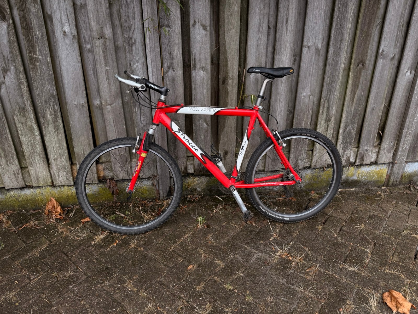 Sirocco Mountainbike Cross Country, Shimano Deore, OPKNAPPER, Fietsen en Brommers, Gebruikt, Velgrem, Meer dan 20 versnellingen