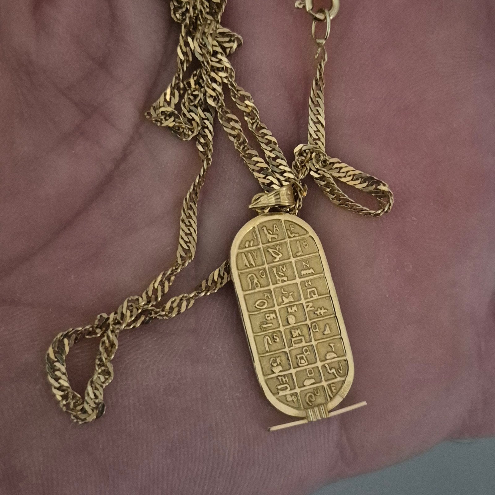 18 karaat heel mooi goud ketting met hanger, Bijoux, Sacs & Beauté, Avec pendentif, Or, Comme neuf, Or