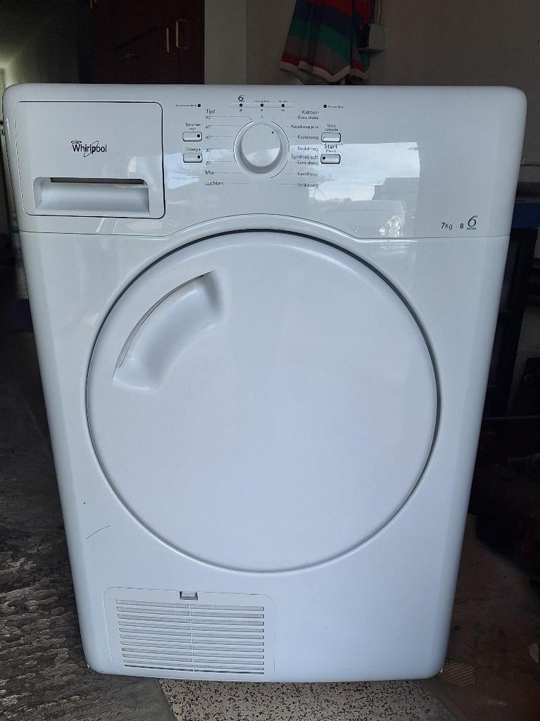Whirlpool Awb721 Condensdroger -6th Sense Technologie 7kg, Elektronische apparatuur, Ophalen, Gebruikt