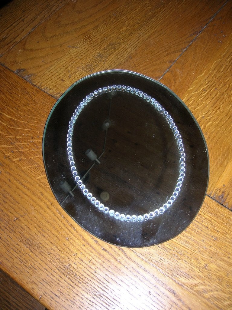 MIROIR, Maison & Meubles, Enlèvement ou Envoi, Moins de 100 cm, Comme neuf, Ovale