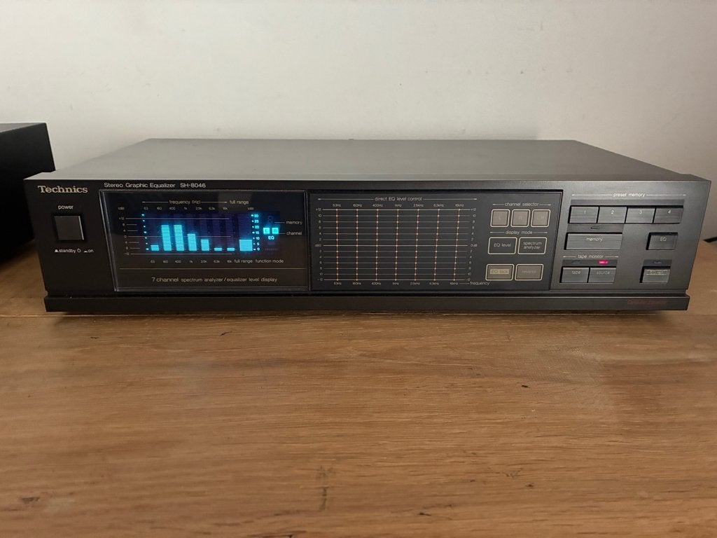 Technics SH-8046 Stereo Grafische Equalizer, TV, Hi-fi & Vidéo, Amplificateurs & Ampli-syntoniseurs, Utilisé, Stéréo, Autres marques