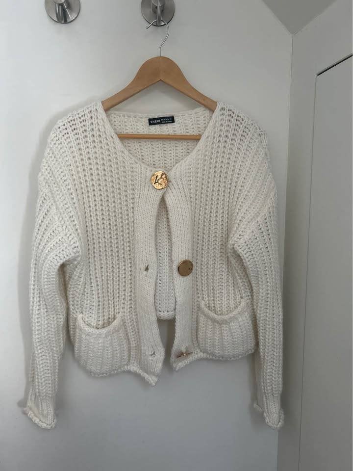 White SHEIN Cardigan, Vêtements | Femmes, Pulls & Gilets, Enlèvement, Comme neuf, Taille 36 (S)