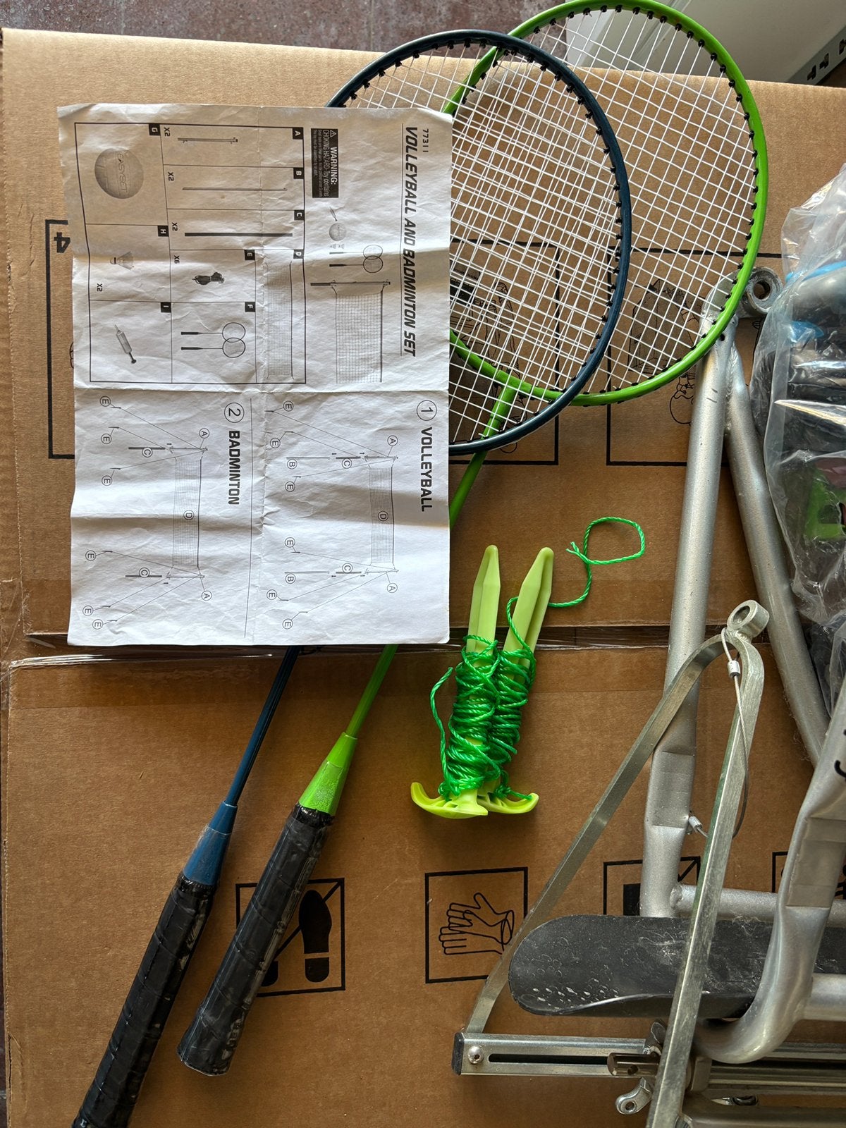 Badminton - volleybalset, Enlèvement, Comme neuf