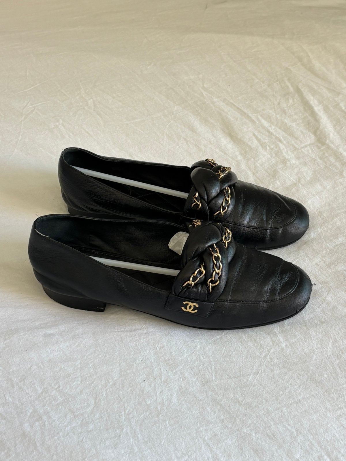 Chanel mocassin, Kleding | Dames, Verzenden, Gedragen, Instappers, Zwart