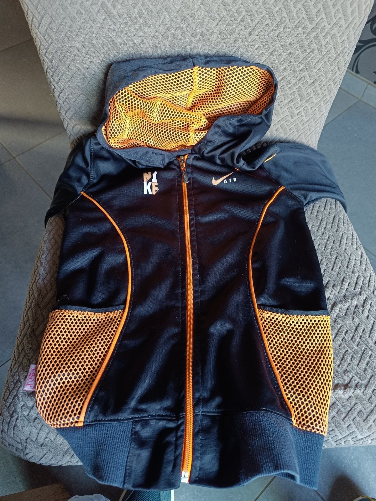 Vintage Nike Air Kids trainingsvestje met kap, Ophalen of Verzenden